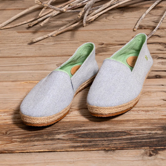 Classic Jute Espadrille Light Grey