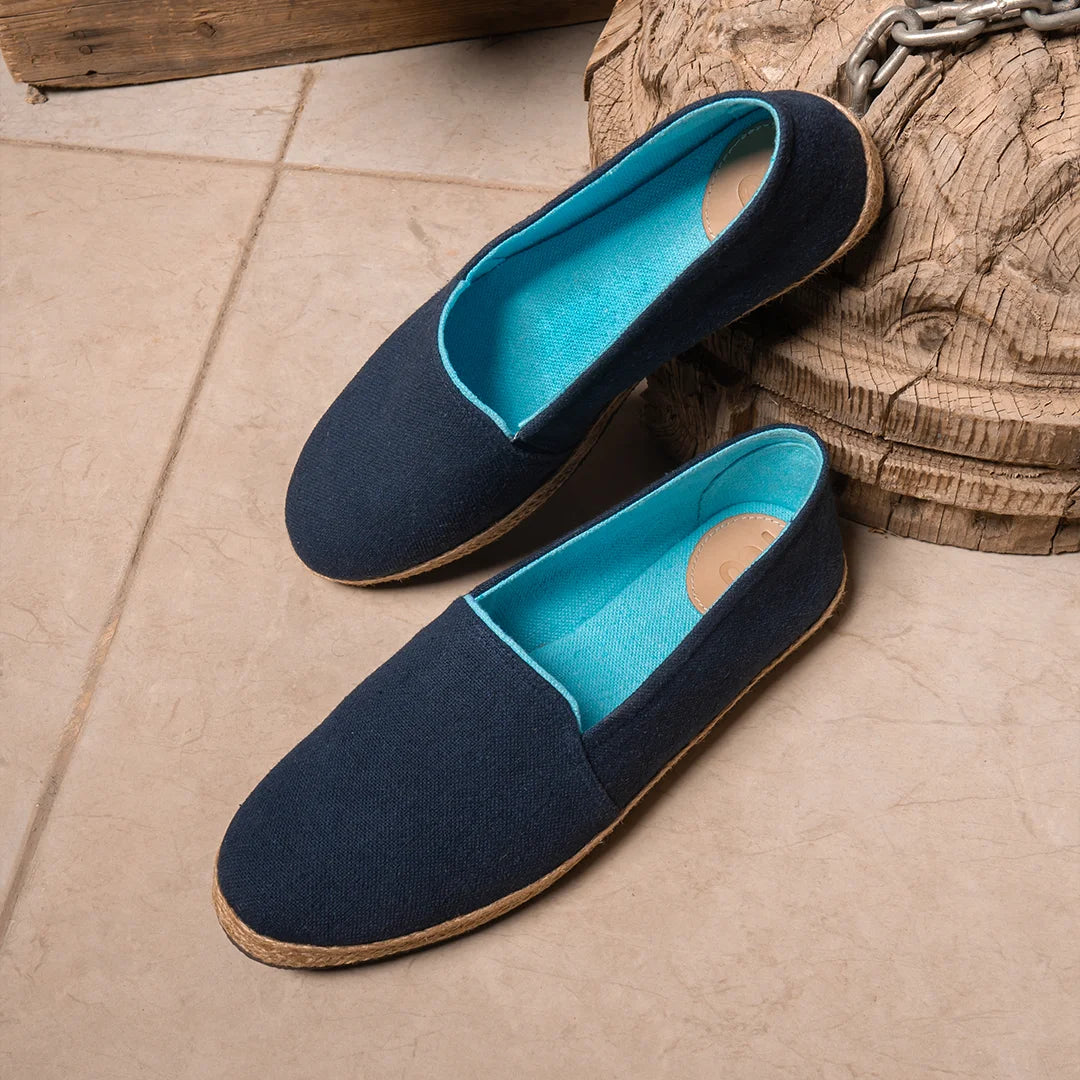 Classic Jute Espadrille Navy Blue