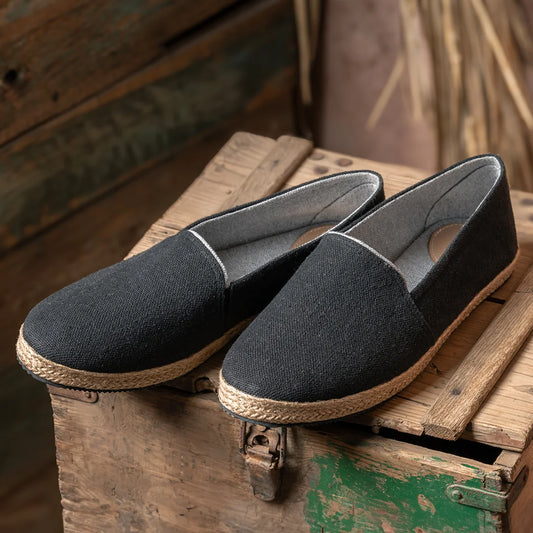 Classic Jute Espadrille Black